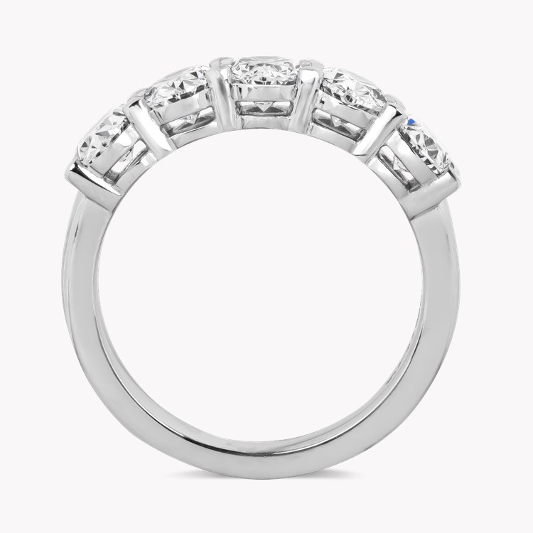 Five Stone Diamond Ring Oval Cut, Claw Set_3
