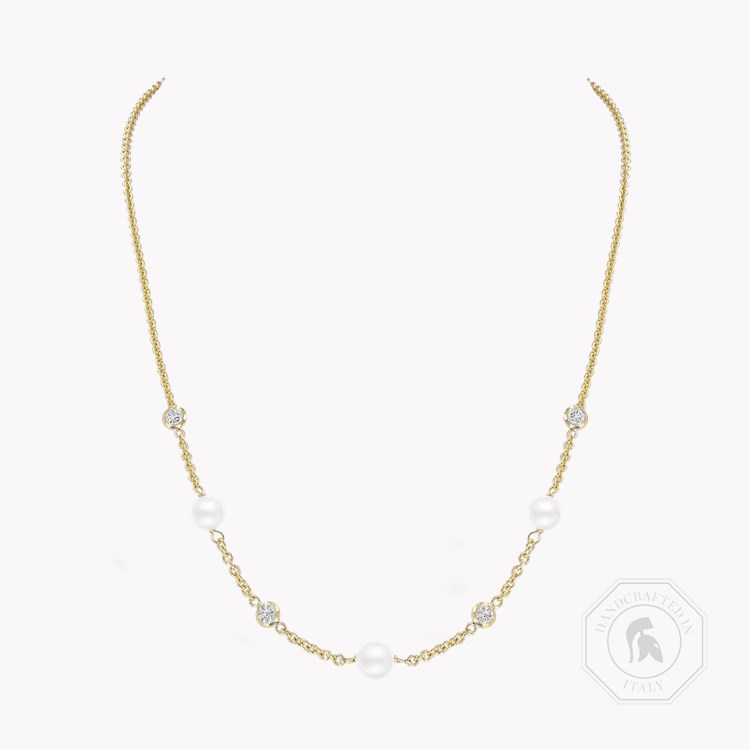 Sundance Fresh Water Pearl Diamond Necklace Spectacle Set_1