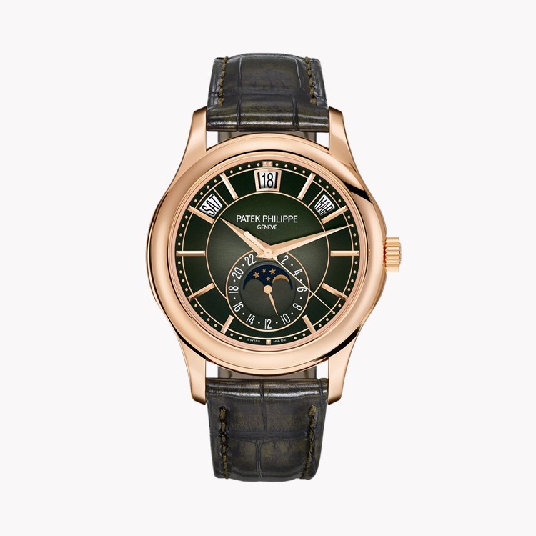 Patek Philippe Complications 40mm, Olive Green Dial, Baton Numerals_1