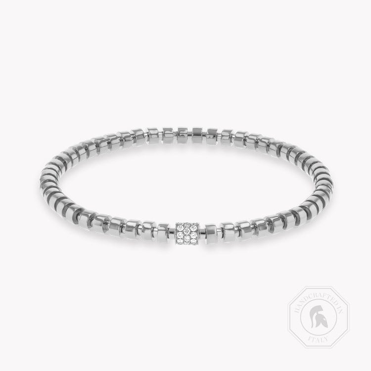 Amalfi 0.27ct Diamond Small Angular Link Expandable Bangle