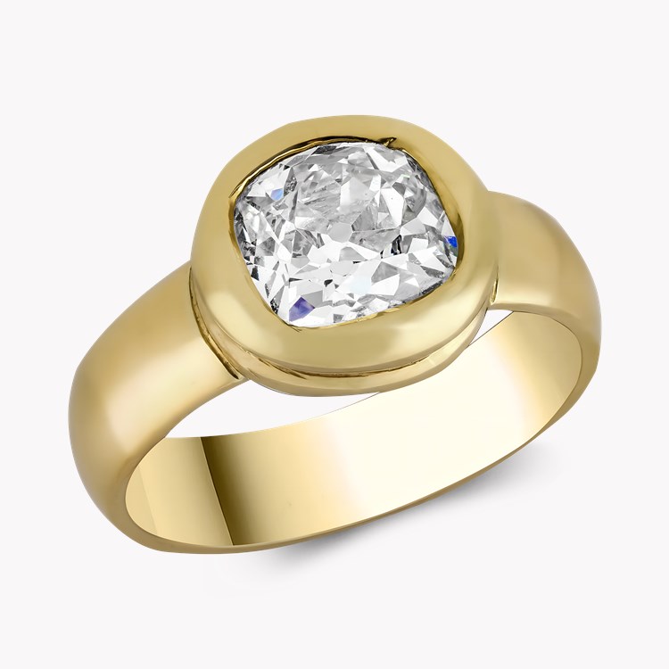 Antique Cushion Cut 2.00ct Diamond Ring    in 18ct Yellow Gold