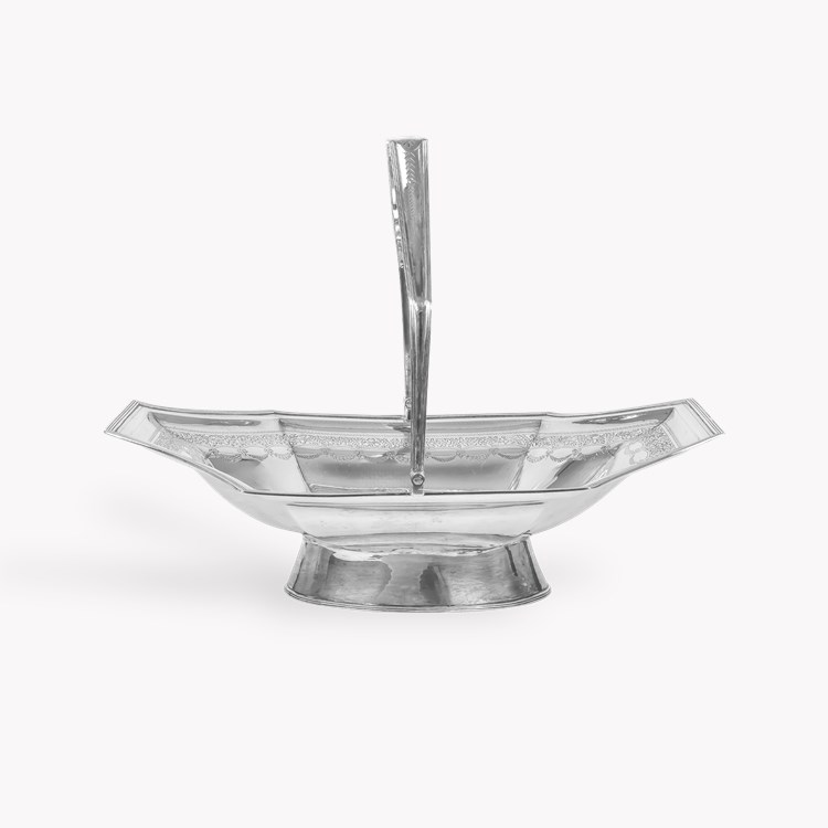 Silver George III Cake Basket Hallmarked London_1