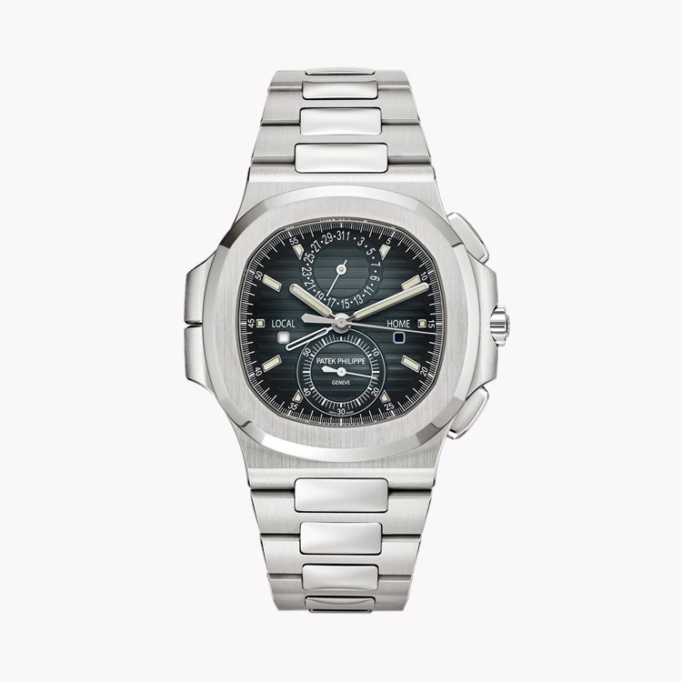 Patek Philippe Nautilus 40.5mm, Blue-Grey Dial, Baton Numerals_1