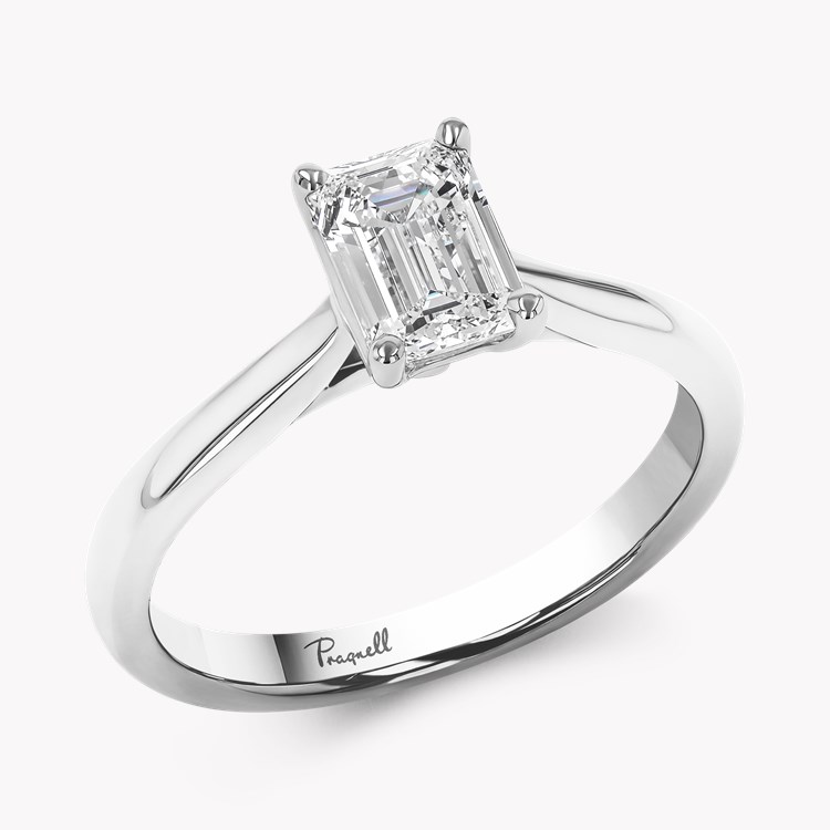 Gaia 0.50ct Emerald Cut Diamond Ring Emerald Cut, Claw Set_1