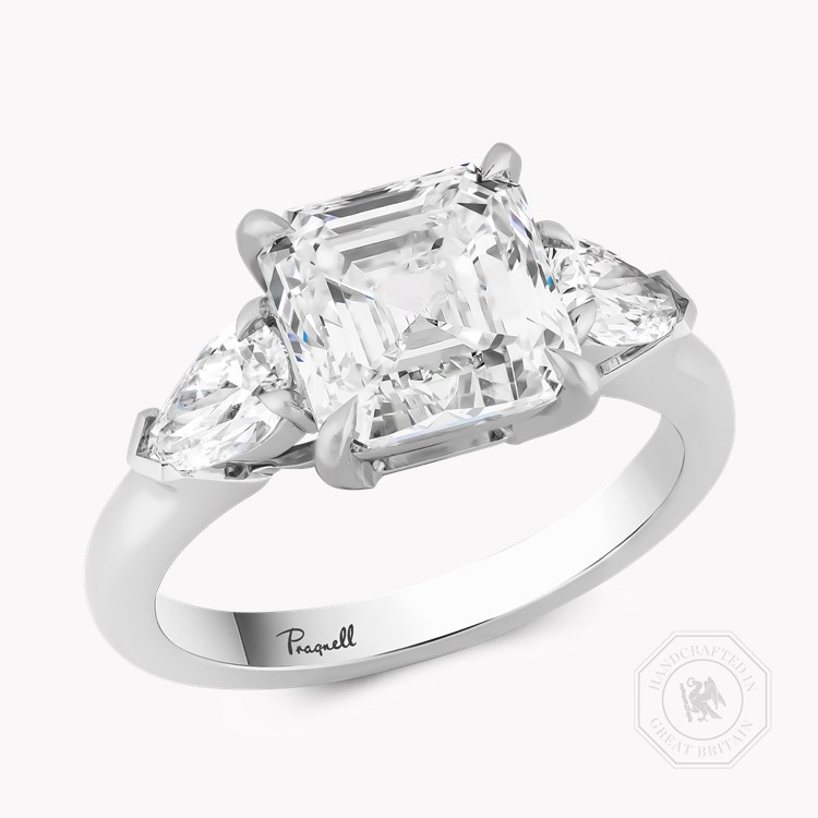 Asscher Cut 3.01ct Diamond Ring ASSCHER & PEAR CUT, CLAW SET_1