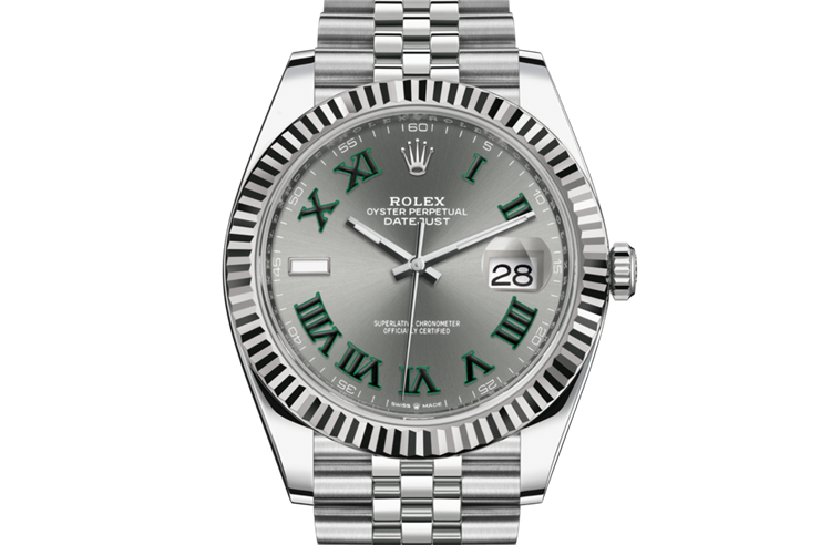 rolex datejust 41 grey