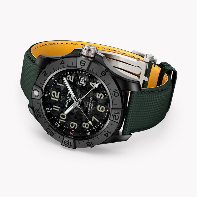Breitling Avenger GMT 44 Night Mission 44mm, Black Dial, Arabic Numeral_3