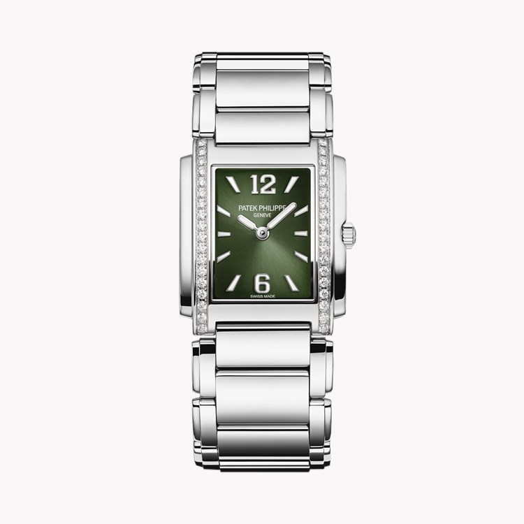 Patek Philippe Twenty~4 30mm, Olive Green Dial, Arabic/Baton Numerals_1