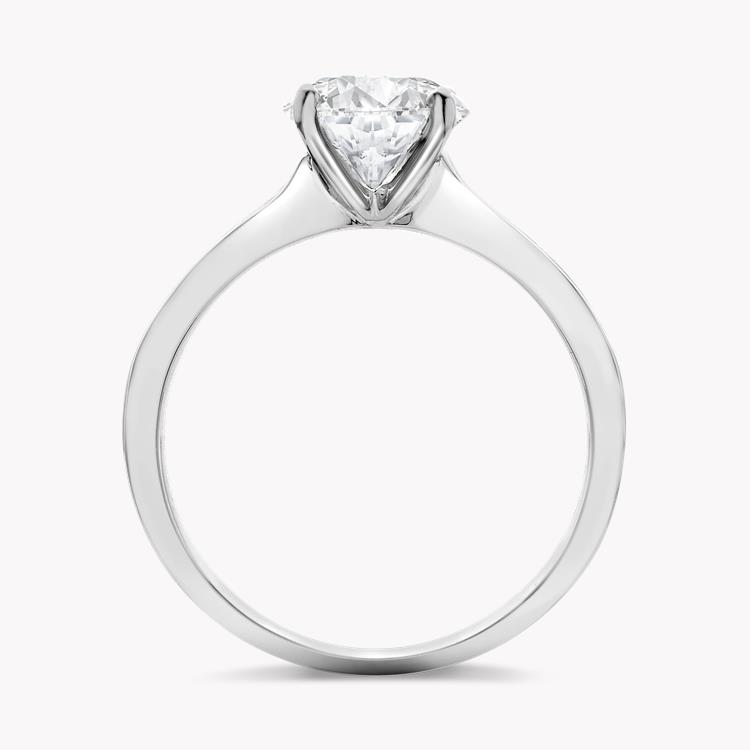 Diamond Solitaire Ring 2.03CT in Platinum Brilliant Cut, Solitaire, Brilliant Cut Diamond Shoulders_3