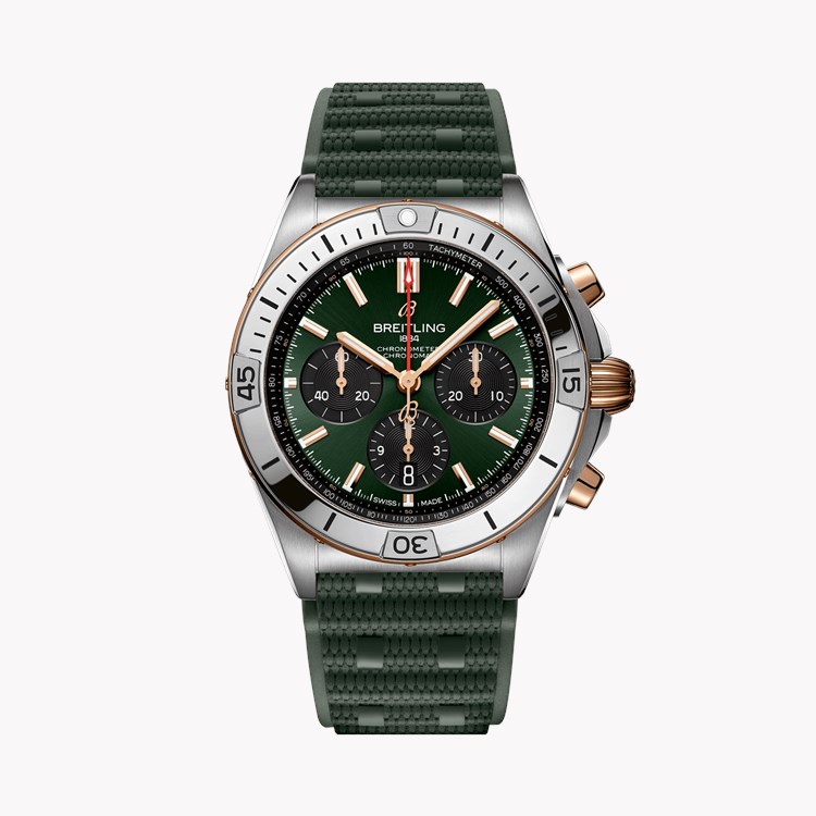 Breitling Chronomat B01 42mm, Green Dial, Baton Numerals_1