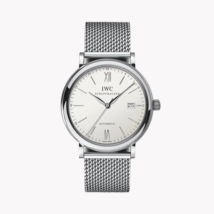IWC Portofino Automatic 40mm, Silver Dial, Baton/Roman Numerals_1