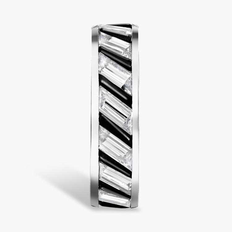 Diamond & Jade Ring Baguette Cut, Full Band_4