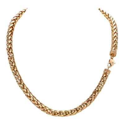 Handmade English Chain 42cm Heavy Chain Necklace in 18CT Rose Gold _1