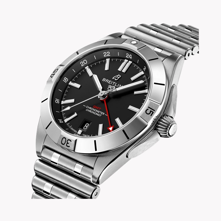 Breitling Chronomat Automatic GMT 40 40mm, Black Dial, Baton Numeral_3