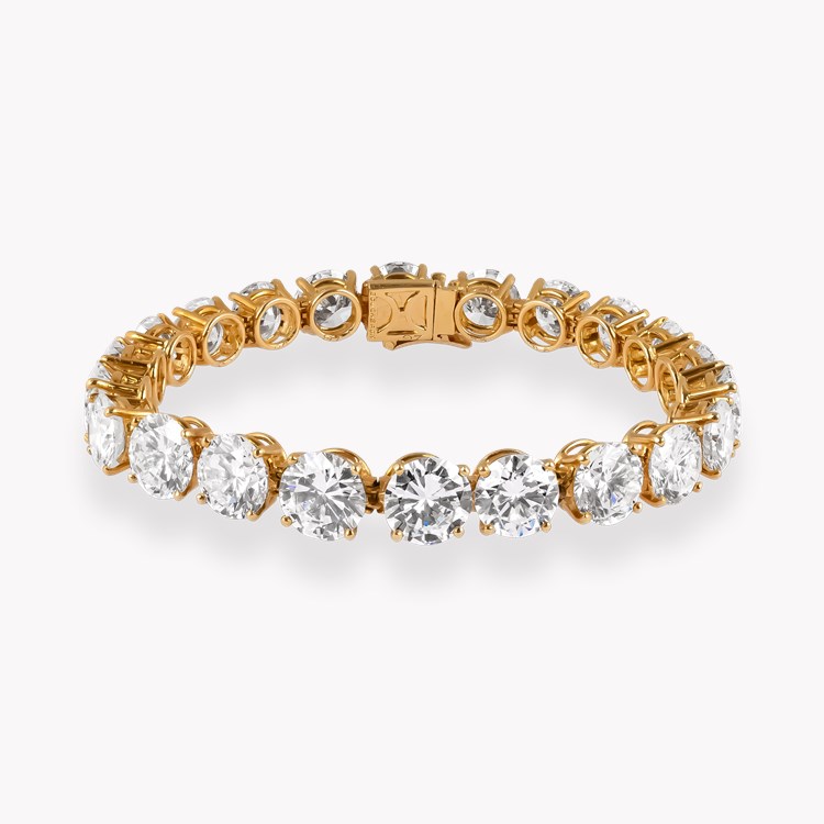 1980s Boucheron 25.53ct Diamond Line Bracelet Brilliant cut, Claw set_1