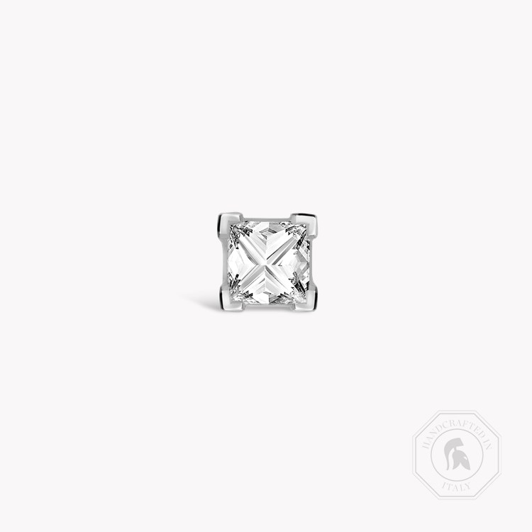 RockChic Diamond Solitaire Earring Princess Cut, Claw Set_1