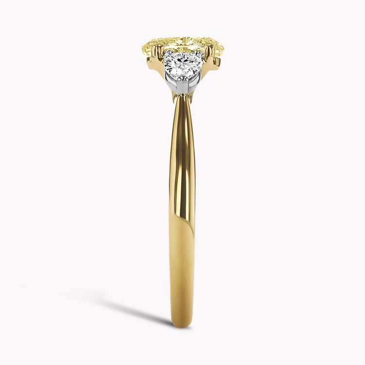 Classic 1.01ct Oval Cut Diamond Three Stone Ring Oval Cut, Claw Set_4