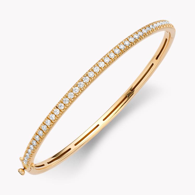 Diamond Half Hoop Bangle Brilliant cut, Claw set_2