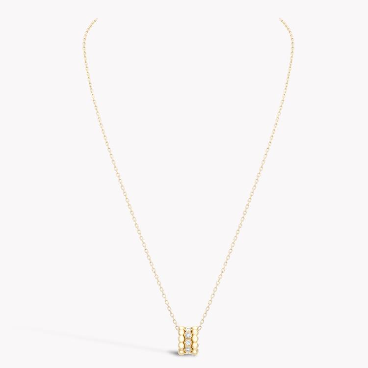 Bohemia Diamond Set Hexagonal Pendant Brilliant Cut, Rubover Set_2