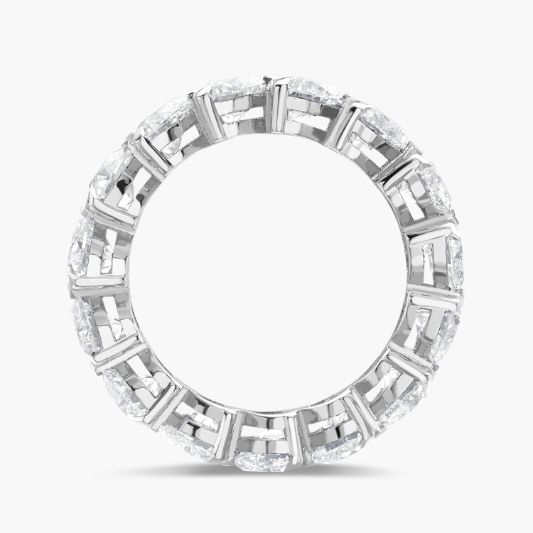 Heart Shaped Diamond Full Eternity Ring Heart Cut, Claw Set_3