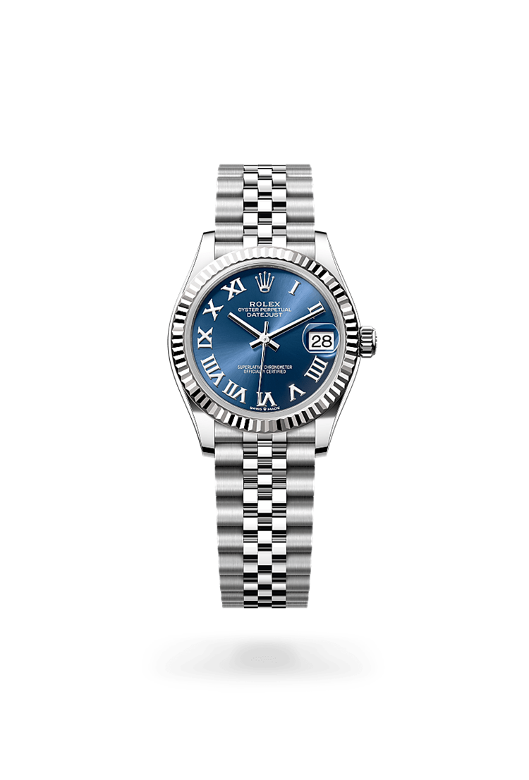 Datejust 31, Oyster, 31 mm, Oystersteel and white gold