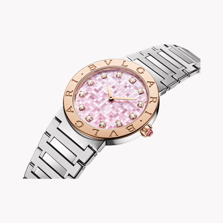 Bulgari Bulgari 33mm Mother of Pearl Diamond set Dial_2