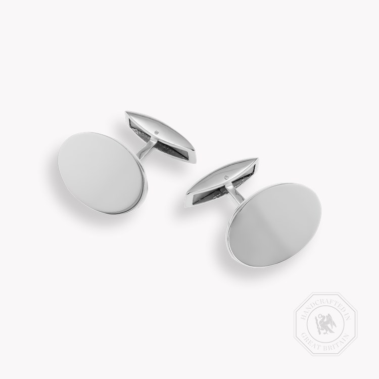 Oval Shaped Bar Cufflinks