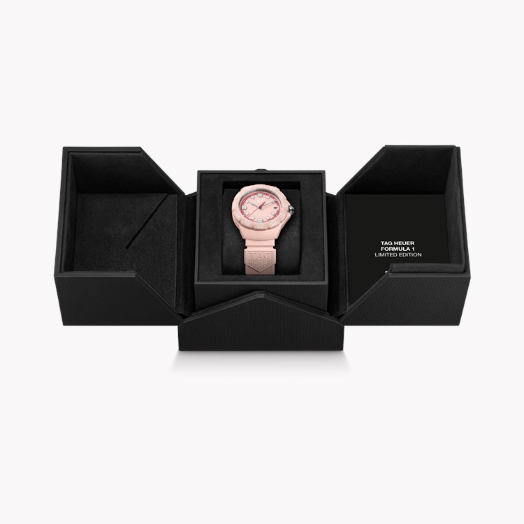 TAG Heuer Formula 1 SolarGraph 38mm, Pink Dial, Dot Numerals_6