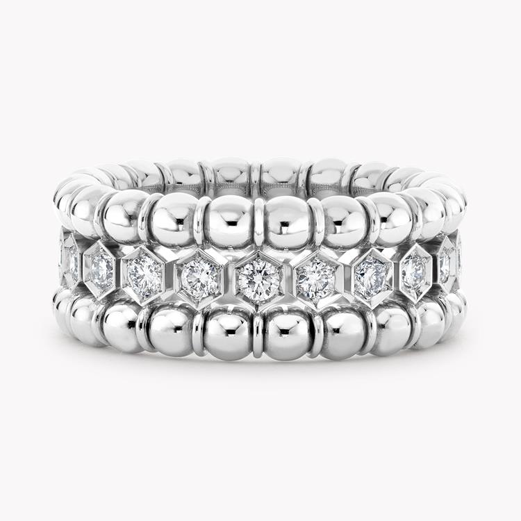 Bohemia Polished Expandable Ring in White Gold _2