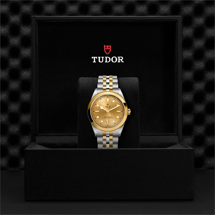 Tudor Black Bay One 41 S&G 41mm, Gold Dial, Baton Numerals_3