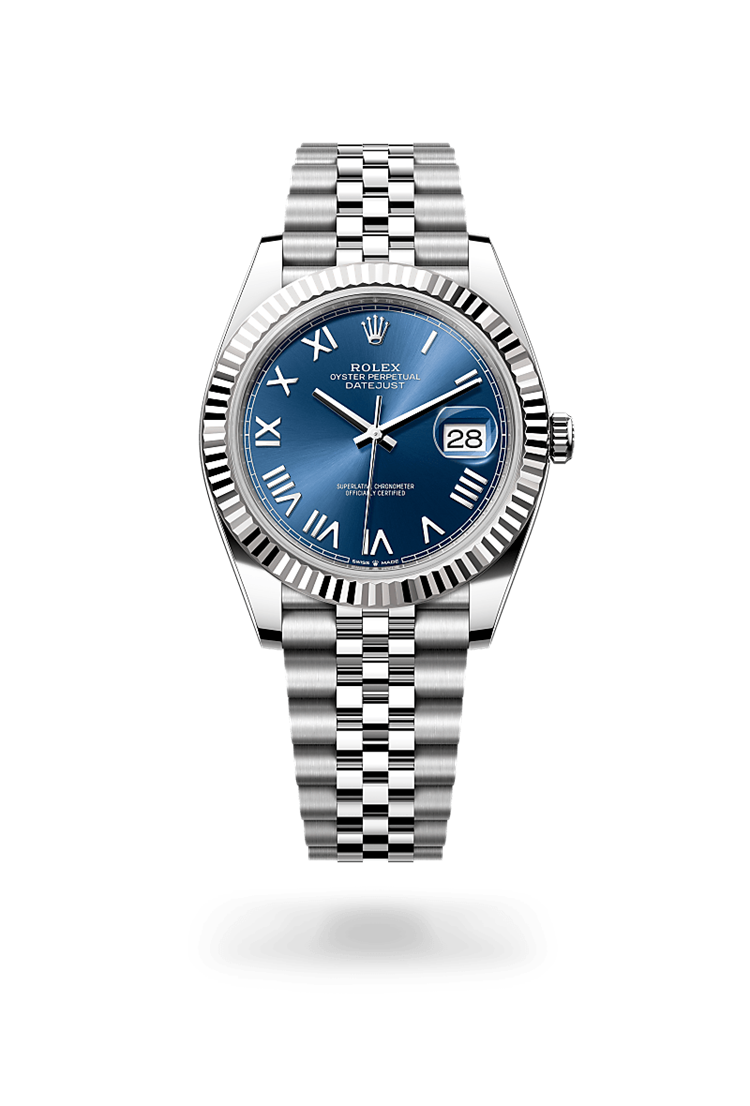 Datejust 41, Oyster, 41 mm, Oystersteel and white gold