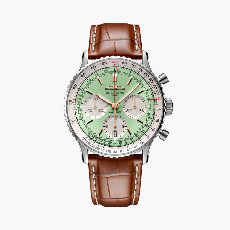 Breitling Navitimer B01 Chronograph 41 41mm, Mint Green Dial, Baton Numerals_1
