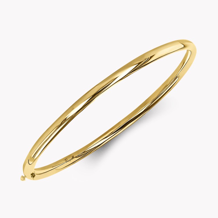 Plain Polished 4mm Oval Bangle _2