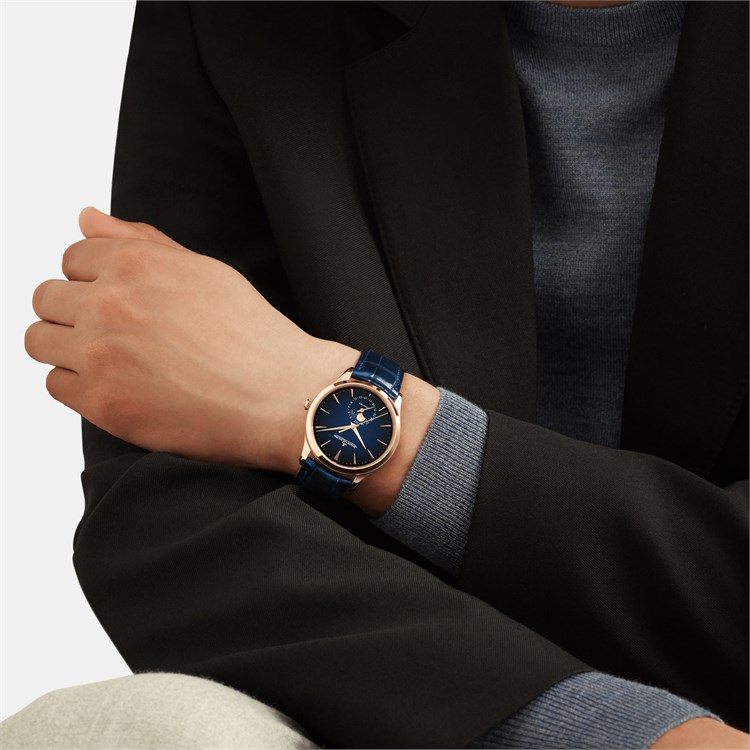Jaeger-LeCoultre Master Ultra Thin Moon 39mm, Blue Dial, Baton Numerals_10