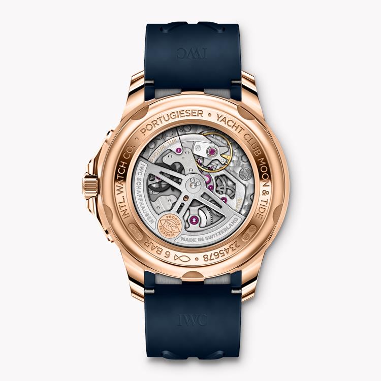 IWC Portugieser Yacht Club Moon & Tide 44.6mm, Blue Dial, Arabic Numerals_2