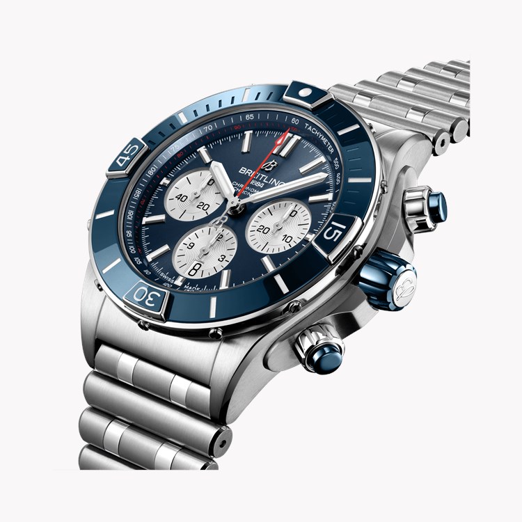Breitling Super Chronomat B01 44 44mm, Blue Dial, Baton Numerals_3