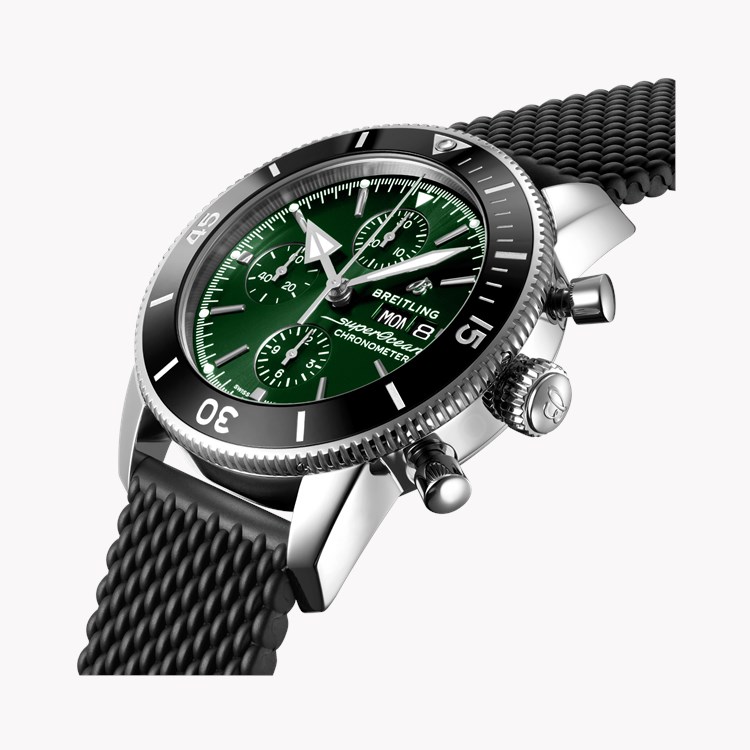 Breitling Superocean Heritage Chronograph 44 44mm, Green Dial, Baton Numeral_3