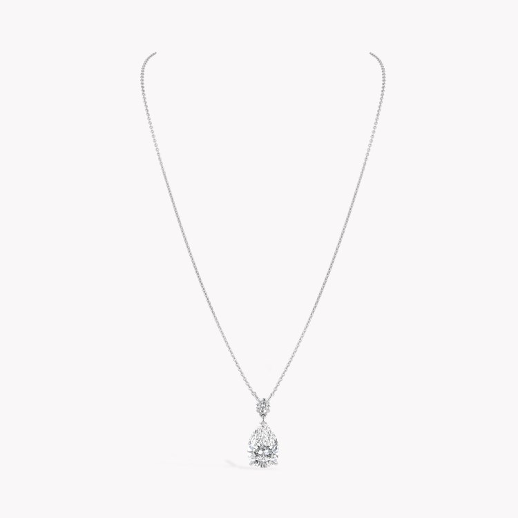 Pear Shaped Botswana Diamond Pendant Pear Shaped, Claw Set_2
