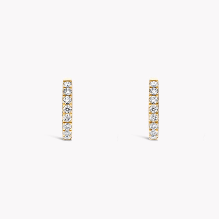 Brilliant Cut Diamond Hoop Earrings Brilliant cut, Claw set_2