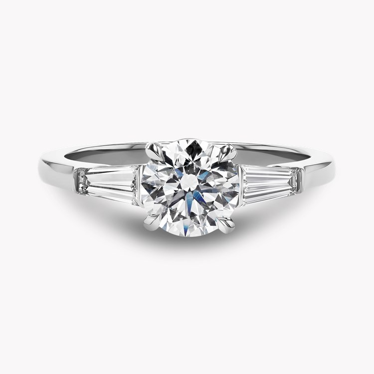 Regency 0.91ct Brilliant Cut Diamond Ring Brilliant & Tapered Baguette Cut, Claw Set_2