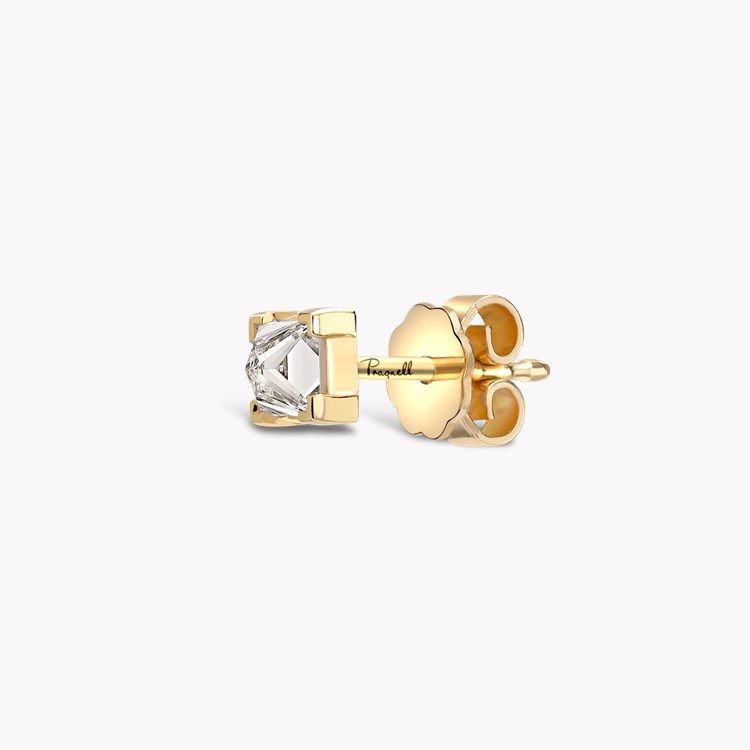 RockChic Diamond Solitaire Earring Princess Cut, Claw Set_2