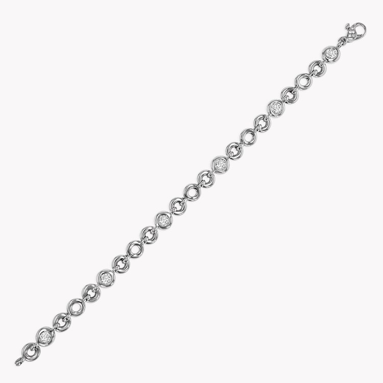 RockChain Six Stone Diamond Bracelet Brilliant Cut, Rubover Set_2