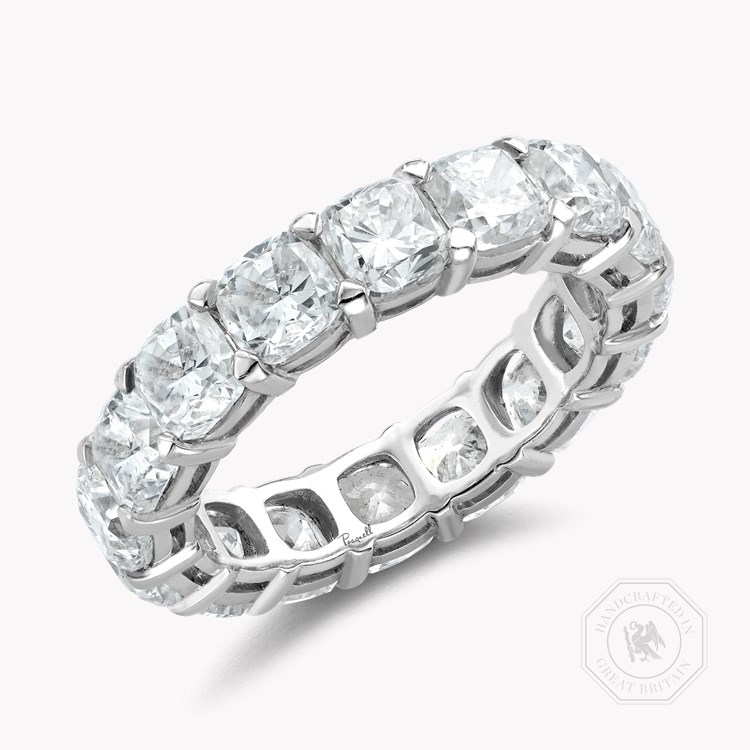 Cushion Cut Diamond Eternity Ring Cushion Cut, Eternity, Claw Set_1