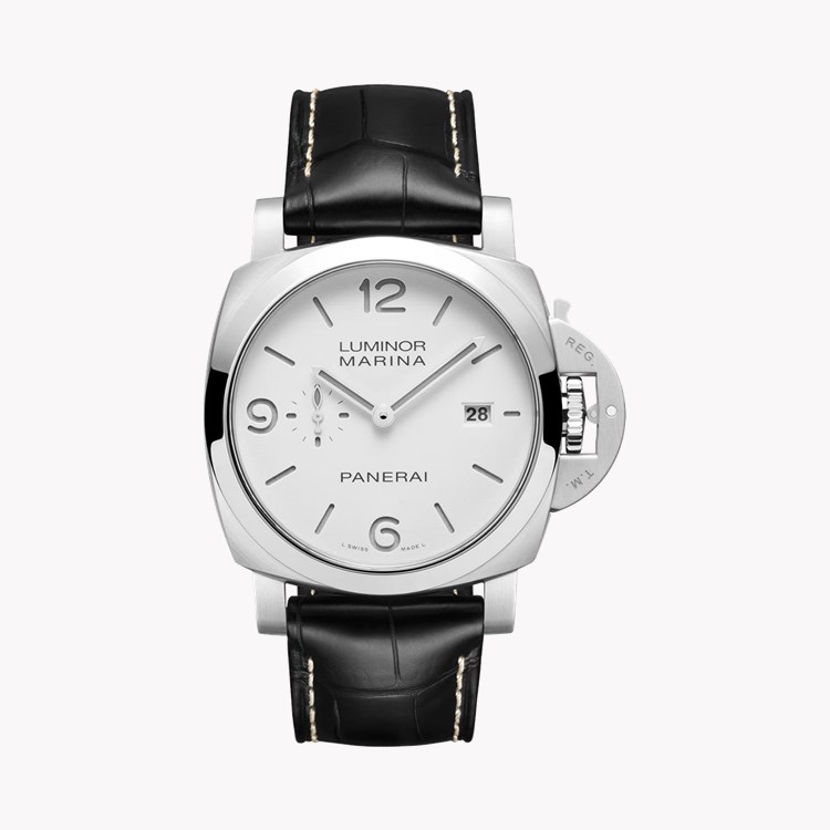 Panerai Luminor Marina 44mm, White Dial, Arabic/Baton Numerals_1