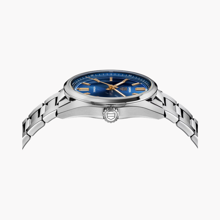 Tag Heuer Carrera Date 36mm, Blue Dial, Baton Numerals_2
