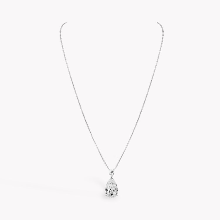 Pear Shaped Botswana Diamond Pendant Pear Shaped, Claw Set_2