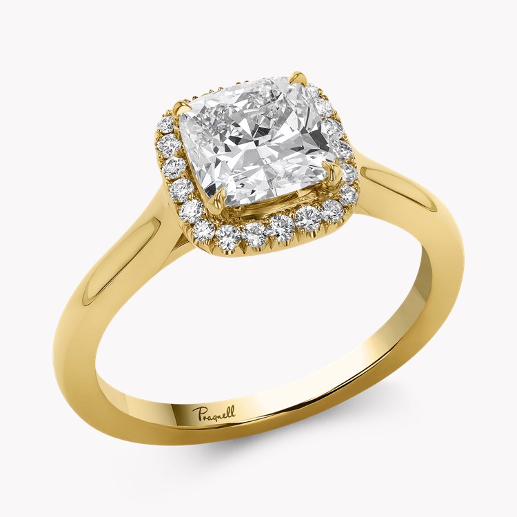 Celestial 1.51ct Diamond Cluster Ring Cushion modern cut, Claw set_1