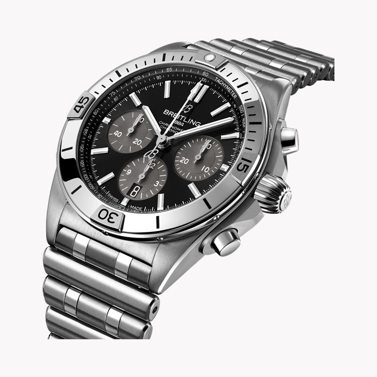 Breitling Chronomat B01 42 42mm, Black Dial, Baton Numerals_2