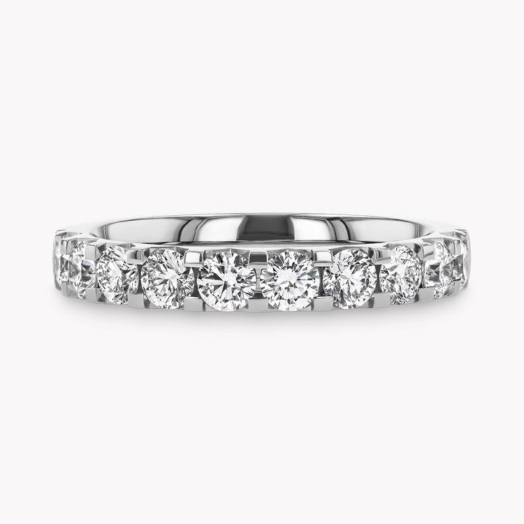 Brilliant Cut Diamond Half Eternity Ring Brilliant Cut, Half Eternity, Claw Set_2