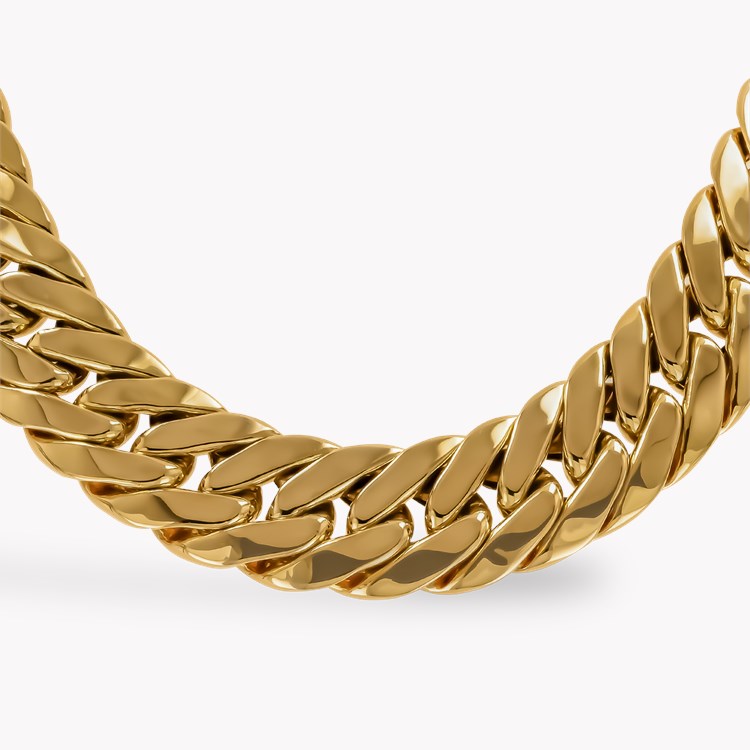 Retro Curb Link Necklace _2